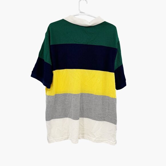 NEW Prince Pickleball Men's Polo Shirt - Green/Navy Blue/Yellow - Picture 3 of 8